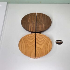 Ahşap Lüx Daire Kulp (18 cm çap)