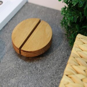 Ahşap Ekonomik Daire Kulp (14 cm çap)