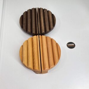 Ahşap Dalgalı Dikey Kulp (18 cm çap) (Kopya)