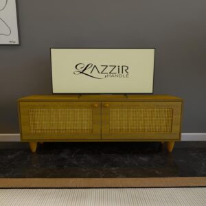 2 Kapaklı Hazeranlı Mdf TV Ünitesi Rafsız