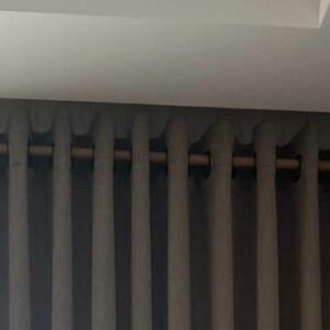 Ahşap Perde Rustik (duvar delmeden -Korniş Uyumlu)